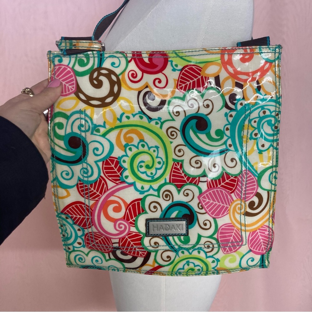 Hadaki floral crossbody bag with adjustable strap